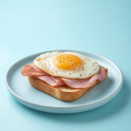 تست تخم‌مرغ و ژامبون